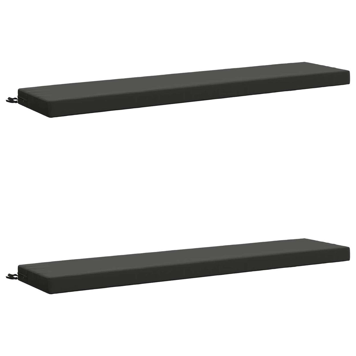 2-delige Bankkussens SOEST 2 st 100% Polyester Antraciet