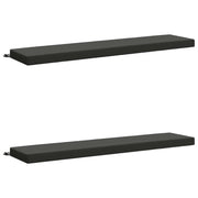 Bankkussens 2 stuks antraciet 100% polyester