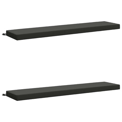 2-delige Bankkussens SOEST 2 st 100% Polyester Antraciet