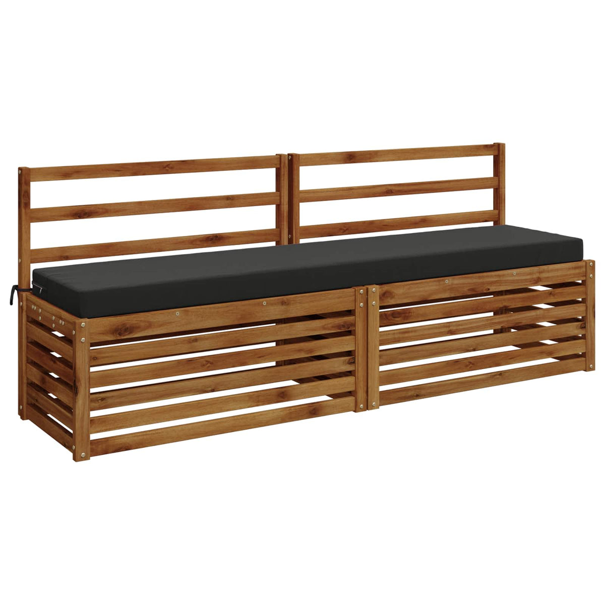 2-delige Bankkussens SOEST 2 st 100% Polyester Antraciet