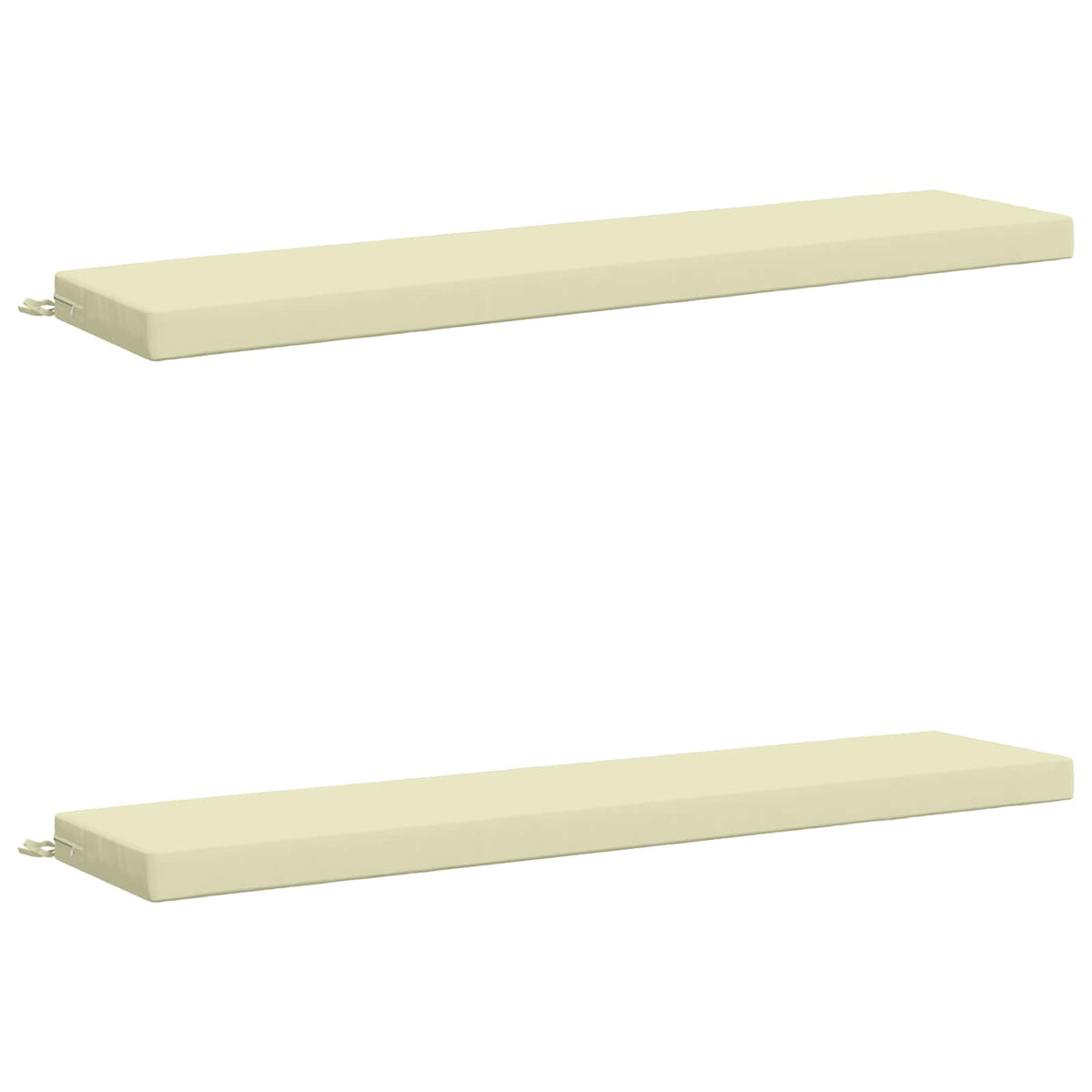 2-delige Bankkussens SOEST 2 st 100% Polyester Crèmekleurig