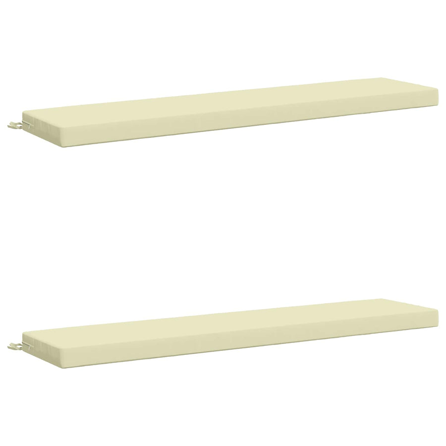 2-delige Bankkussens SOEST 2 st 100% Polyester Crèmekleurig