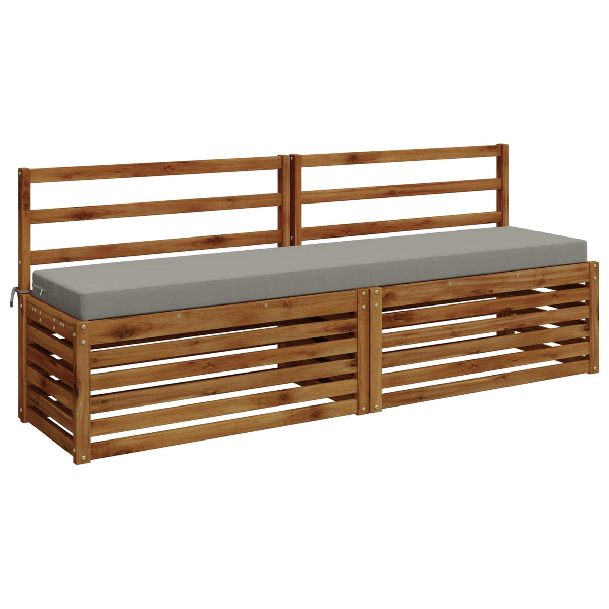 Bankkussen SOEST 100% Polyester Grijs 180 x 40 x 8 cm