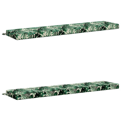 2-delige Bankkussens SOEST 2 st 100% Polyester Bladpatroon