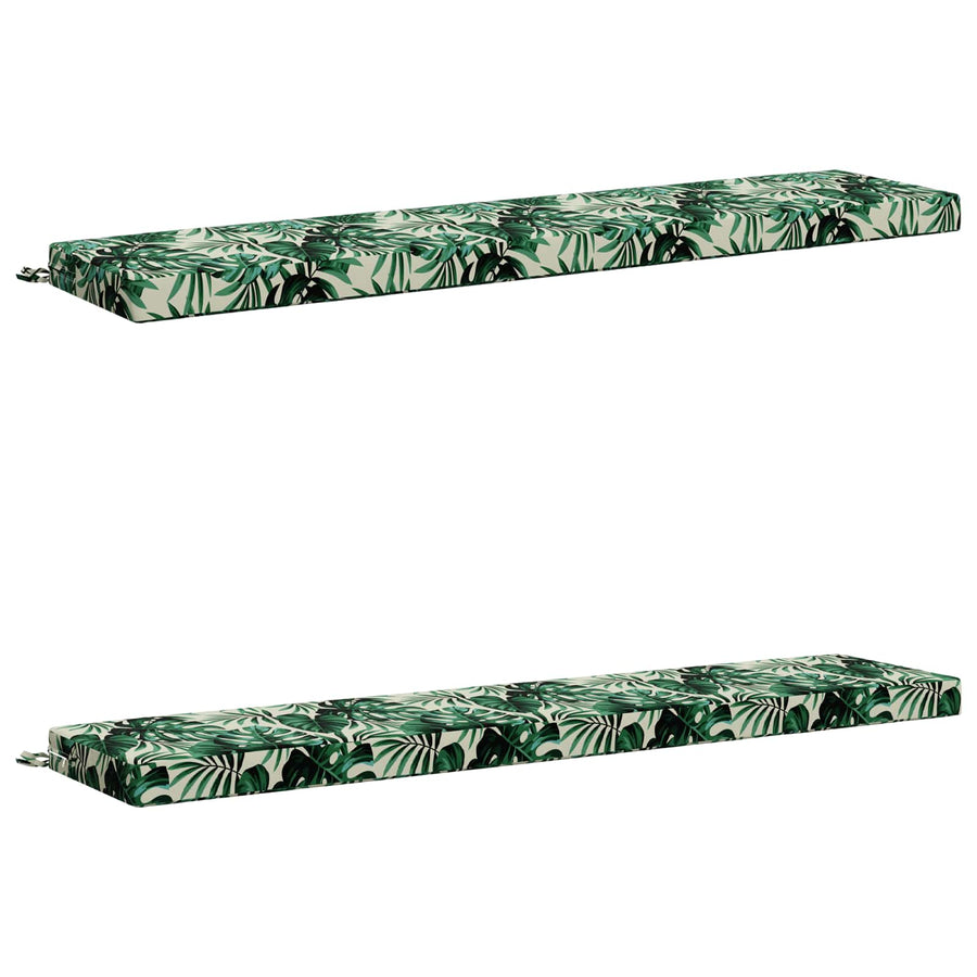 2-delige Bankkussens SOEST 2 st 100% Polyester Bladpatroon