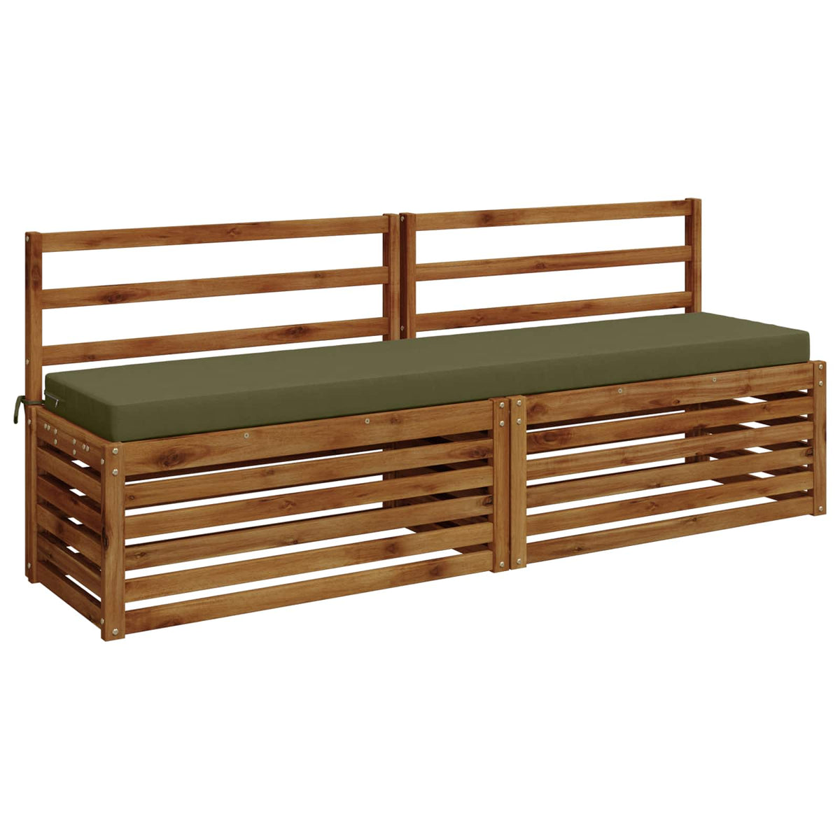 2-delige Bankkussens SOEST 2 st 100% Polyester Olijfgroen