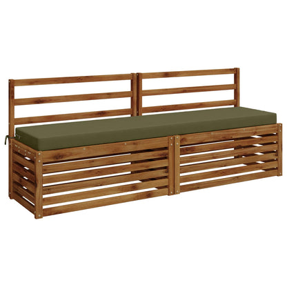 2-delige Bankkussens SOEST 2 st 100% Polyester Olijfgroen