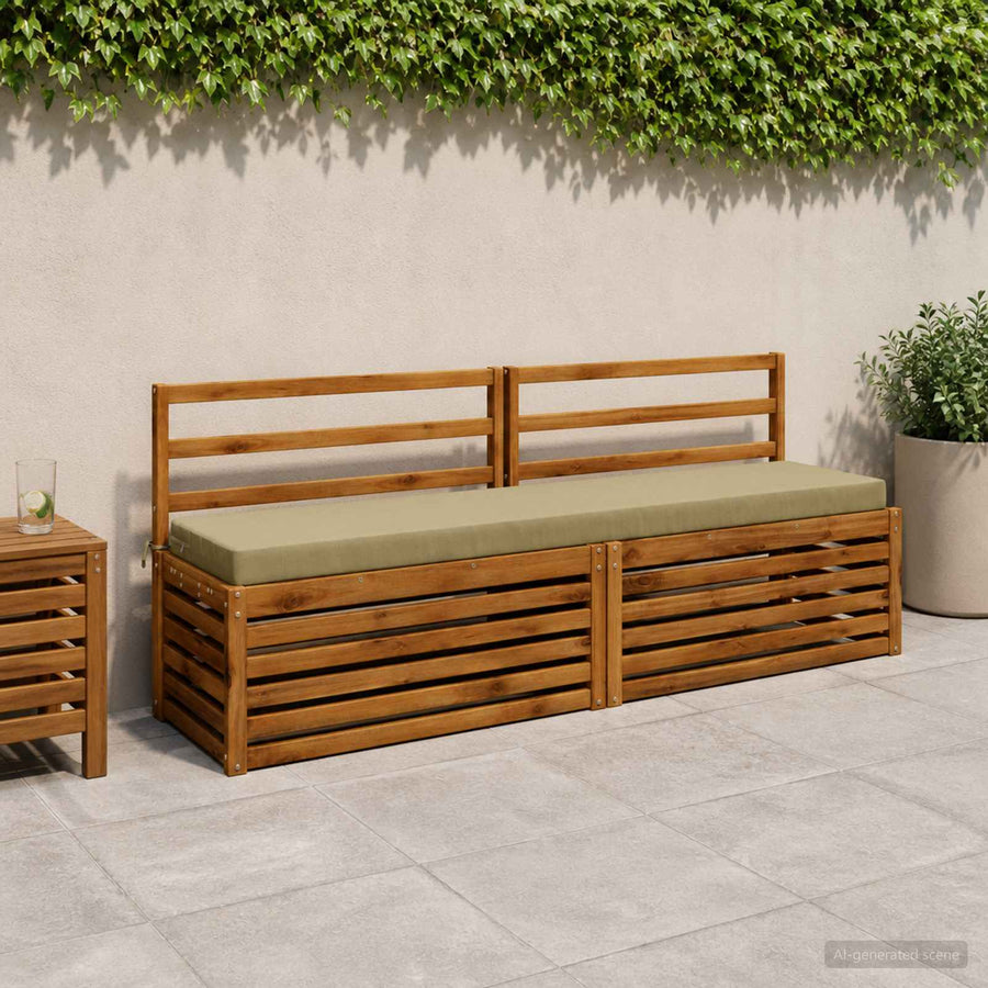 2-delige Bankkussens SOEST 2 st 100% Polyester Lichtgroen