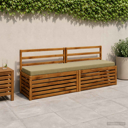 Bankkussen SOEST 100% Polyester Lichtgroen 200 x 40 x 8 cm