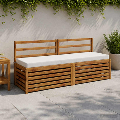 Bankkussen SOEST 100% Polyester Wit 200 x 40 x 8 cm