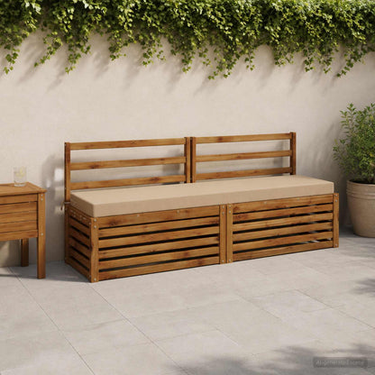 2-delige Bankkussens SOEST 2 st 100% Polyester Zand