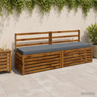 Bankkussens 2 stuks blauw 100% polyester