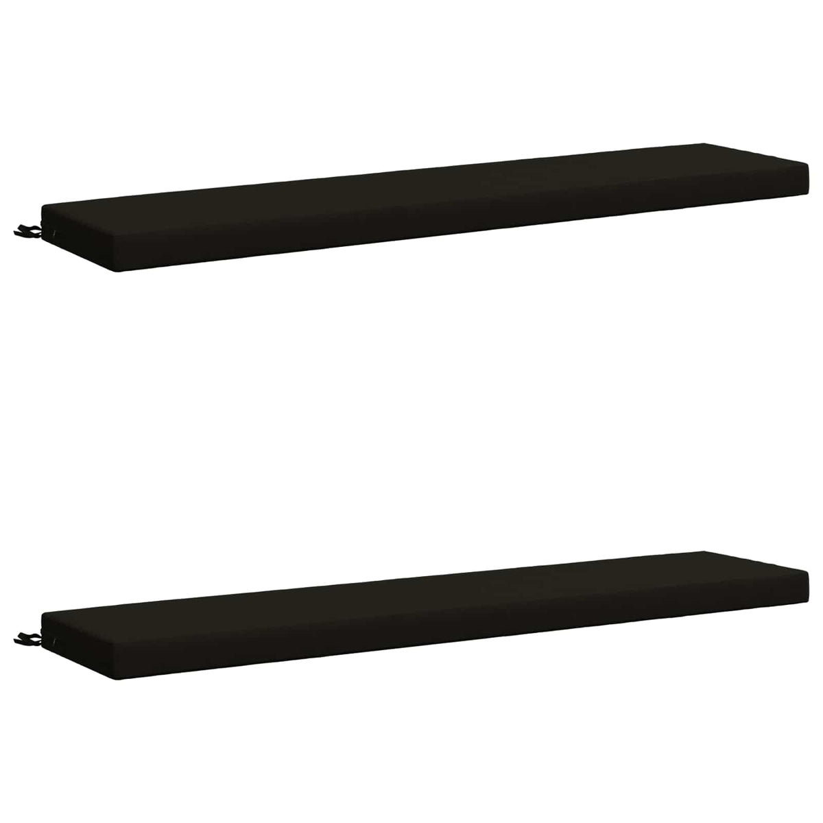 2-delige Bankkussens SOEST 2 st 100% Polyester Zwart
