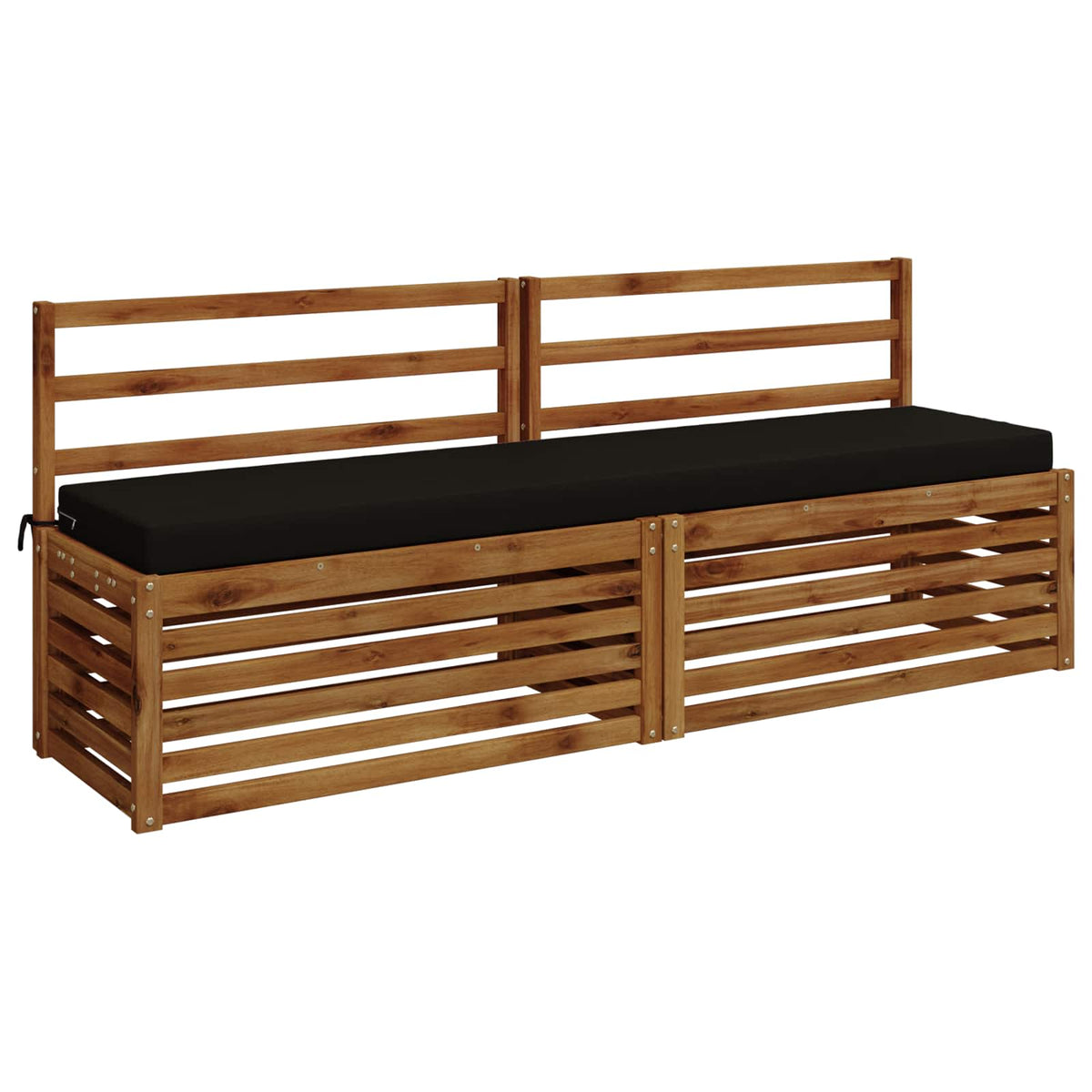 2-delige Bankkussens SOEST 2 st 100% Polyester Zwart
