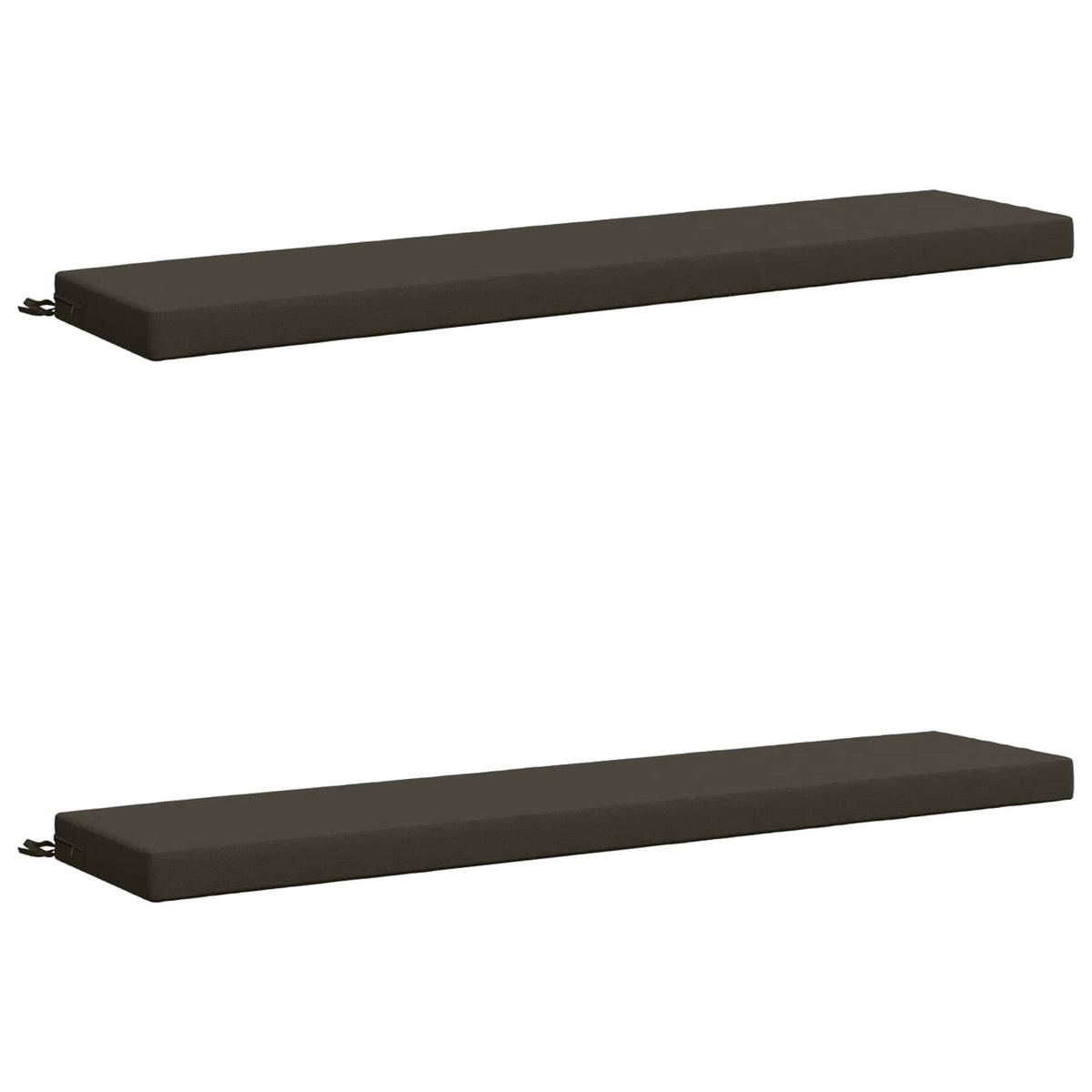2-delige Bankkussens SOEST 2 st 100% Polyester Antraciet