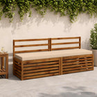 Bankkussens 2 stuks crèmekleurig 100% polyester