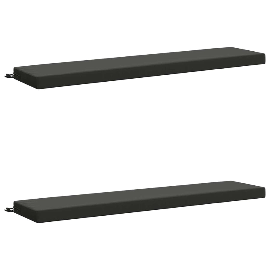 2-delige Bankkussens SOEST 2 st 100% Polyester Antraciet