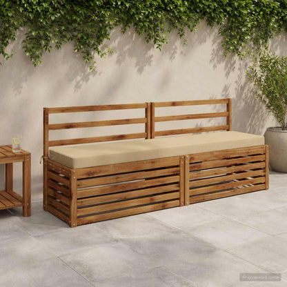 2-delige Bankkussens SOEST 2 st 100% Polyester Beige