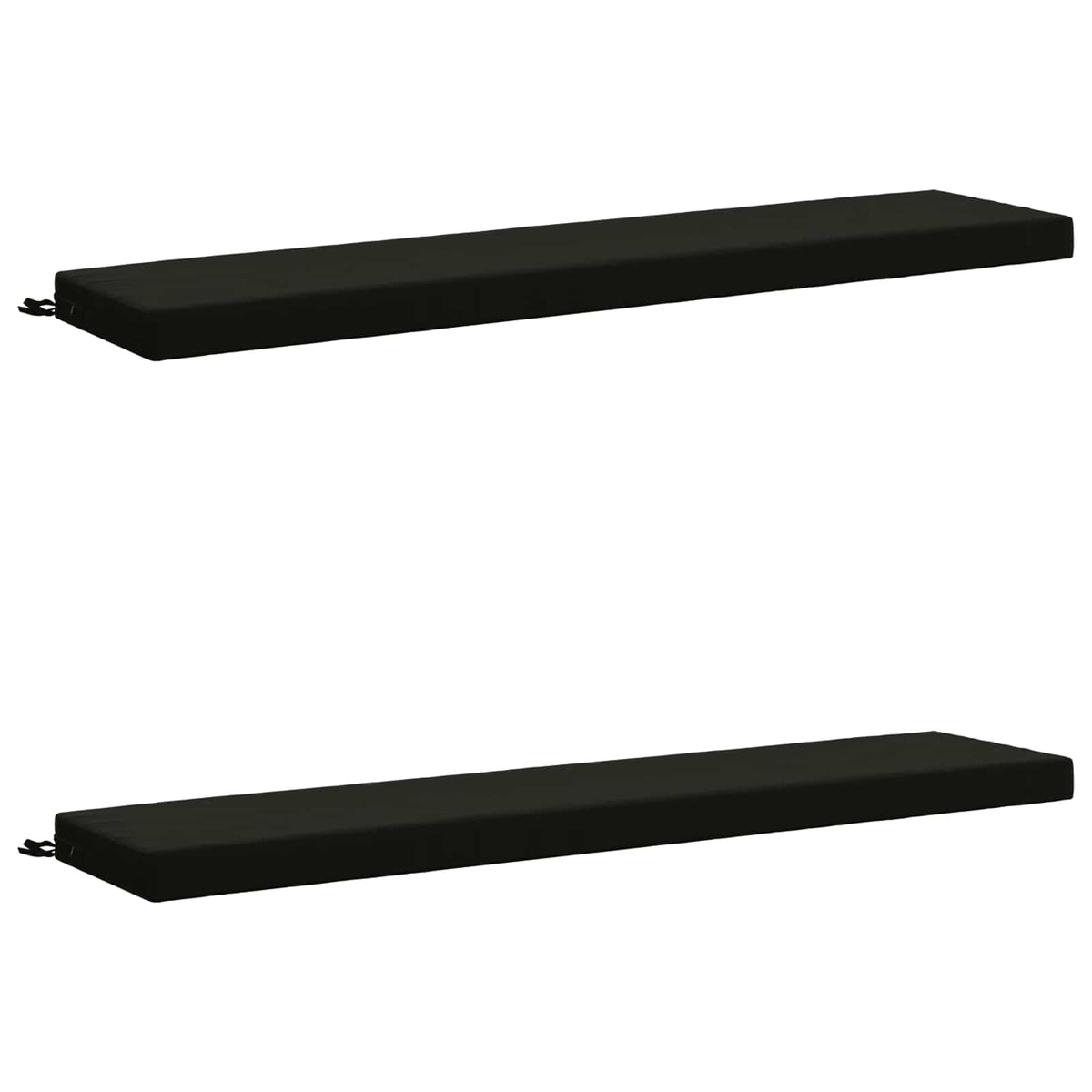 2-delige Bankkussens SOEST 2 st 100% Polyester Zwart