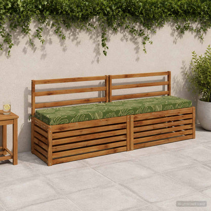 Bankkussen SOEST 100% Polyester Bladontwerp 200 x 40 x 8 cm
