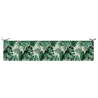 Bankkussen SOEST 100% Polyester Bladpatroon 200 x 40 x 8 cm