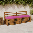 Bankkussen roze 200x40x8 cm polyester