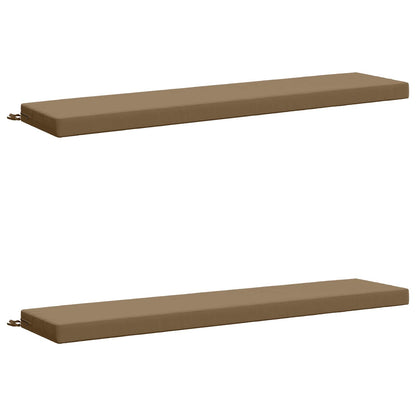 2-delige Bankkussens SOEST 2 st 100% Polyester Taupe