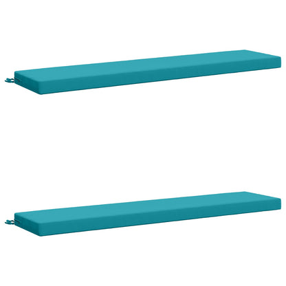 2-delige Bankkussens SOEST 2 st 100% Polyester Turquoise