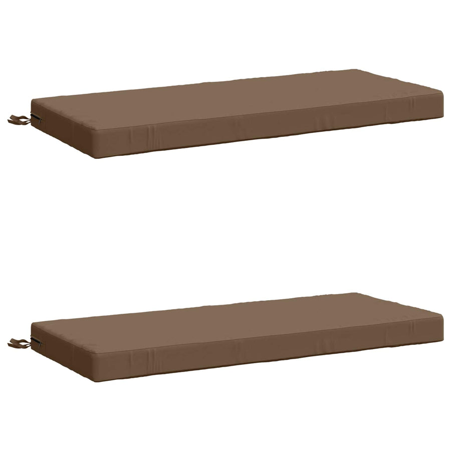 2-delige Bankkussens SOEST 2 st 100% Polyester Taupe