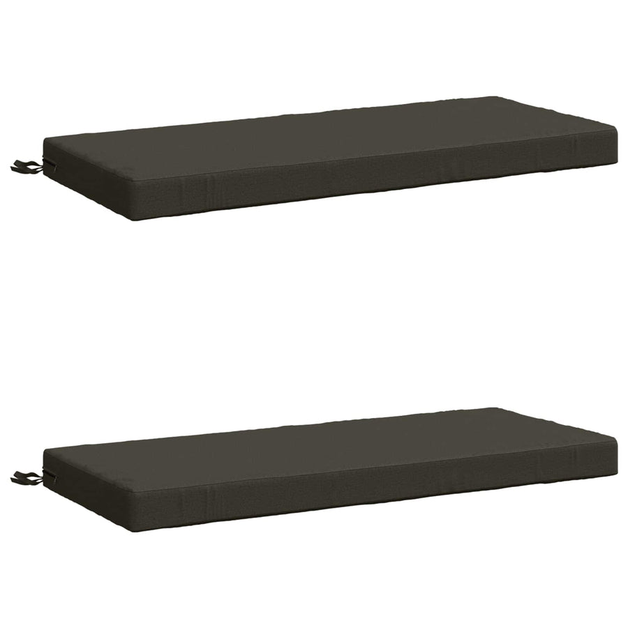 2-delige Bankkussens SOEST 2 st 100% Polyester Antraciet