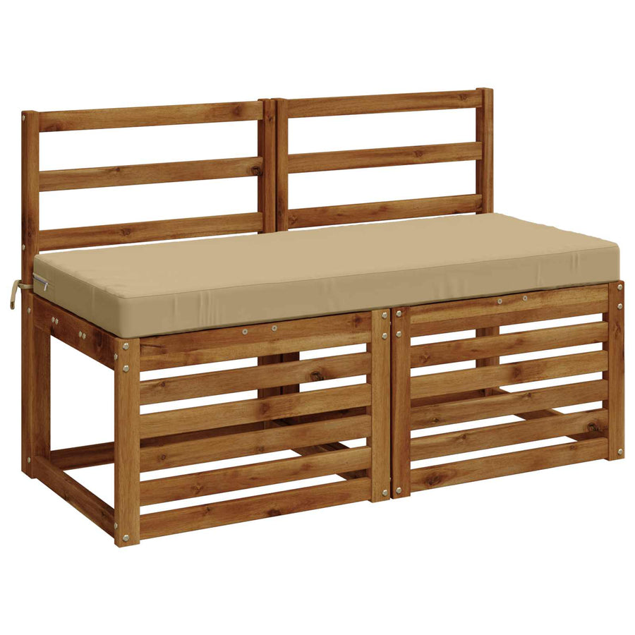 Bankkussen SOEST 100% Polyester Beige 110 x 50 x 8 cm