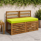 Bankkussen 110x50x8 cm helder groen polyester