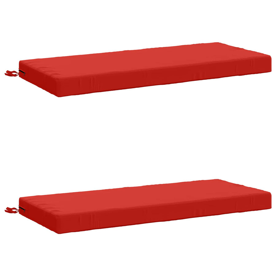2-delige Bankkussens SOEST 2 st 100% Polyester Rood