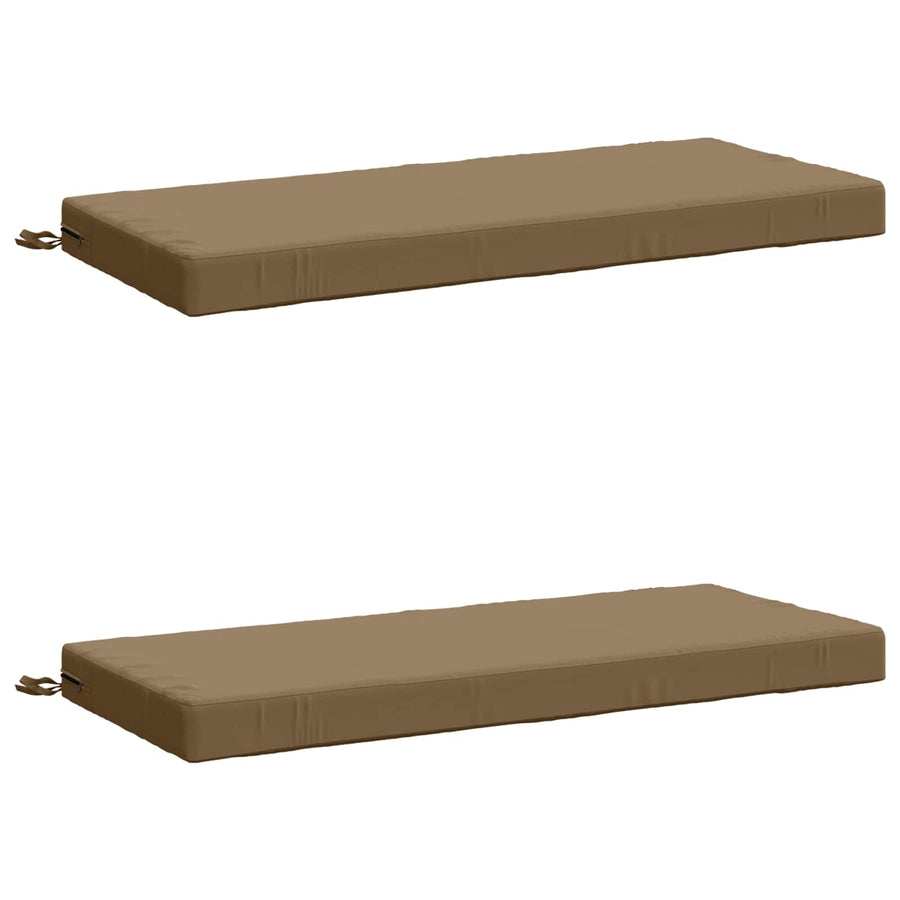 2-delige Bankkussens SOEST 2 st 100% Polyester Taupe