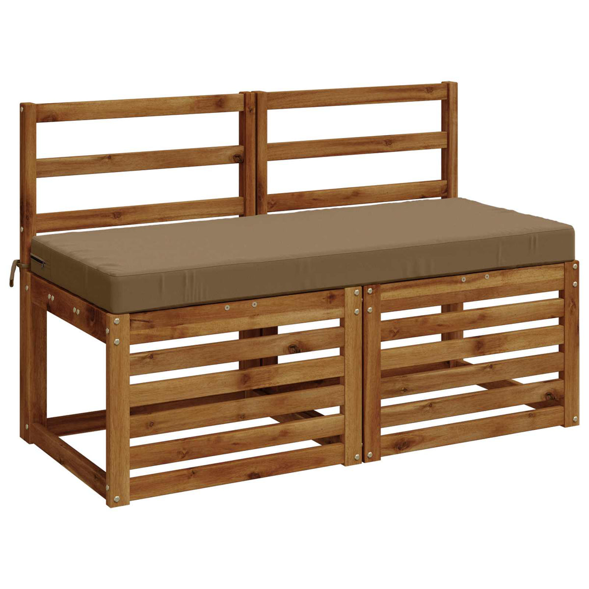 2-delige Bankkussens SOEST 2 st 100% Polyester Taupe