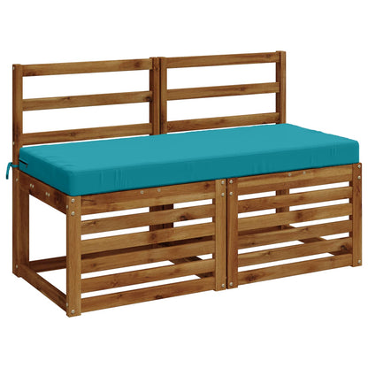 2-delige Bankkussens SOEST 2 st 100% Polyester Turquoise