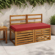 Bankkussen SOEST 110x50x8 cm wijnrood polyester