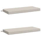Bankkussens 2 stuks wit 100% polyester