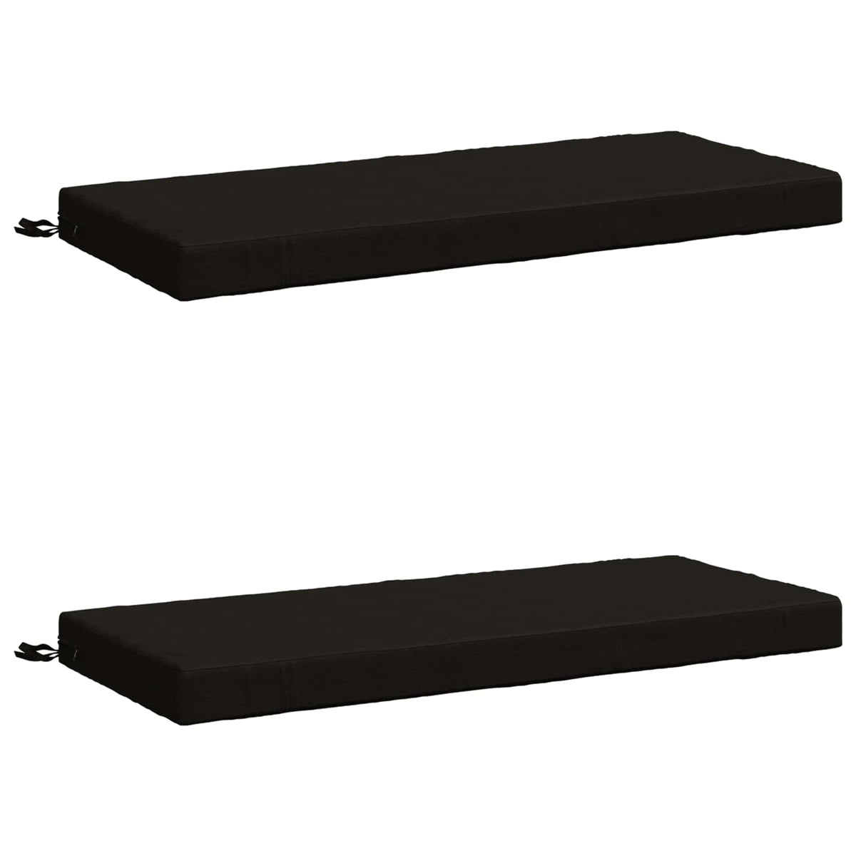 2-delige Bankkussens SOEST 2 st 100% Polyester Zwart