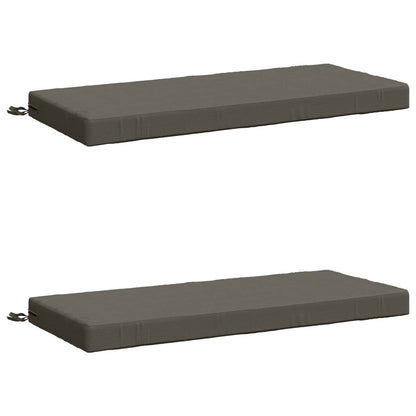 2-delige Bankkussens SOEST 2 st 100% Polyester Grijs