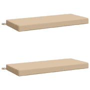 Bankkussens 2 stuks crèmekleurig polyester