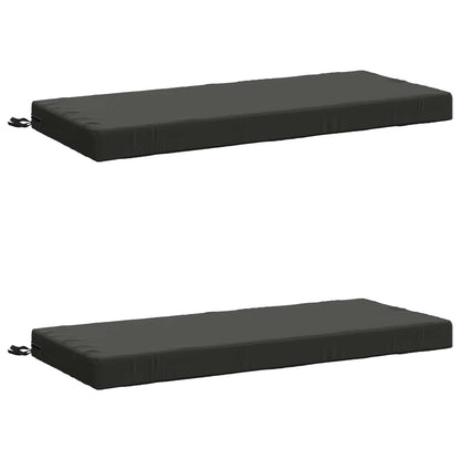 2-delige Bankkussens SOEST 2 st 100% Polyester Antraciet