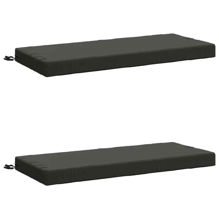 2-delige Bankkussens SOEST 2 st 100% Polyester Antraciet