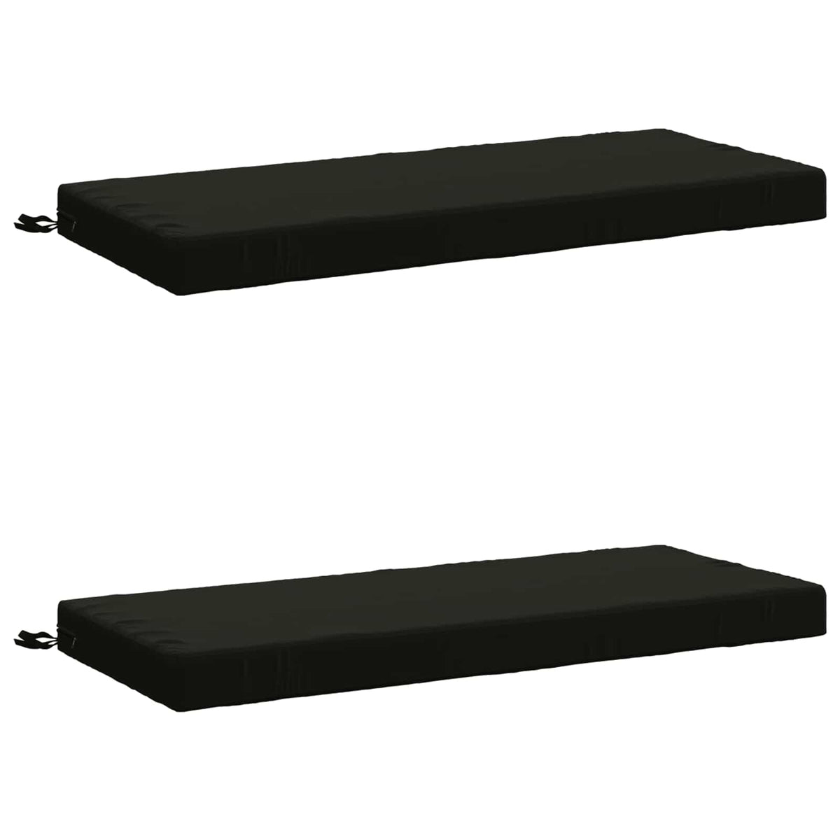 2-delige Bankkussens SOEST 2 st 100% Polyester Zwart