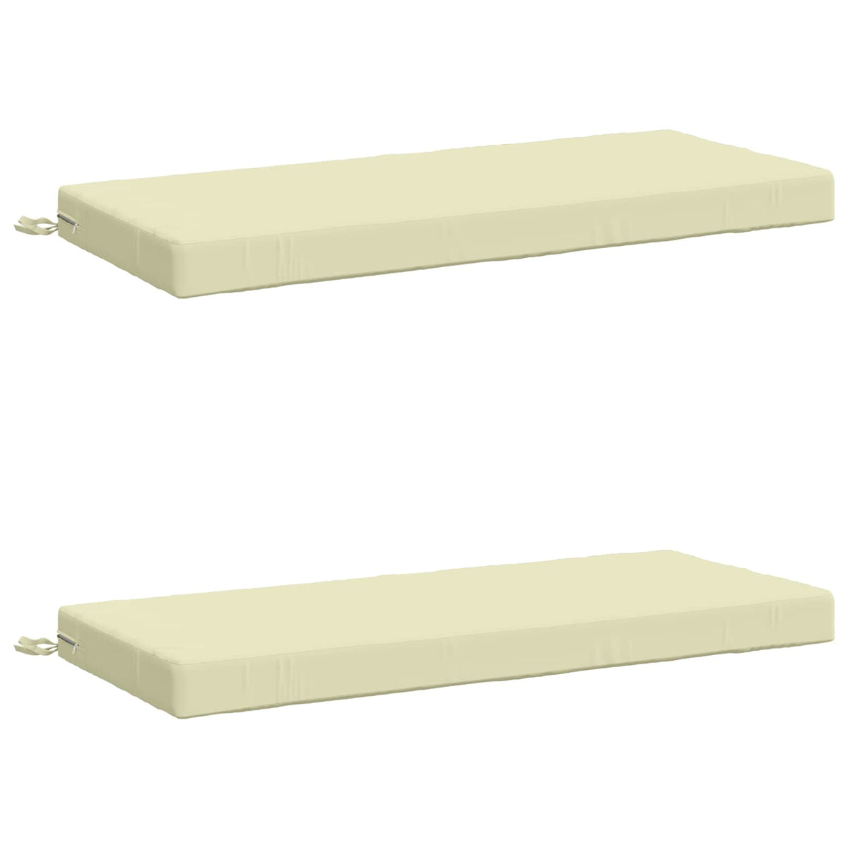 2-delige Bankkussens SOEST 2 st 100% Polyester Crèmekleurig