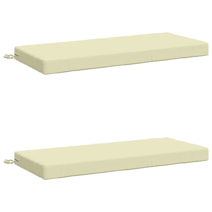 2-delige Bankkussens SOEST 2 st 100% Polyester Crèmekleurig