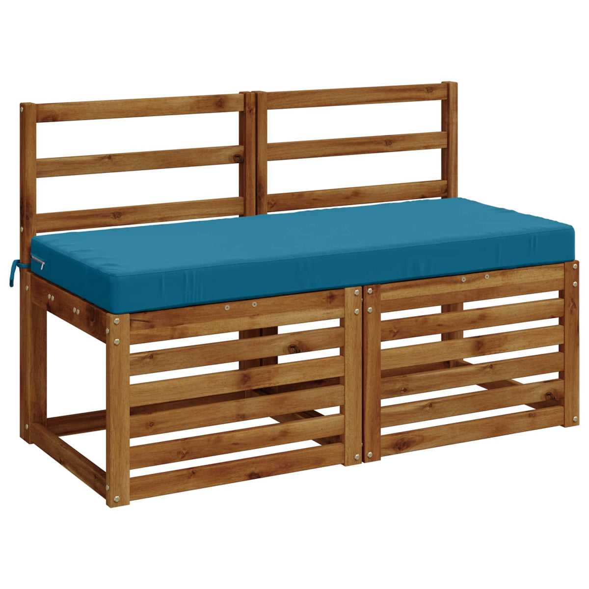 2-delige Bankkussens SOEST 2 st 100% Polyester Lichtblauw