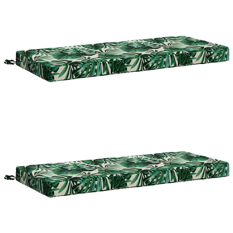 2-delige Bankkussens SOEST 2 st 100% Polyester Bladpatroon