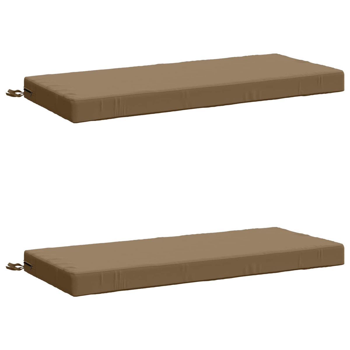 2-delige Bankkussens SOEST 2 st 100% Polyester Taupe