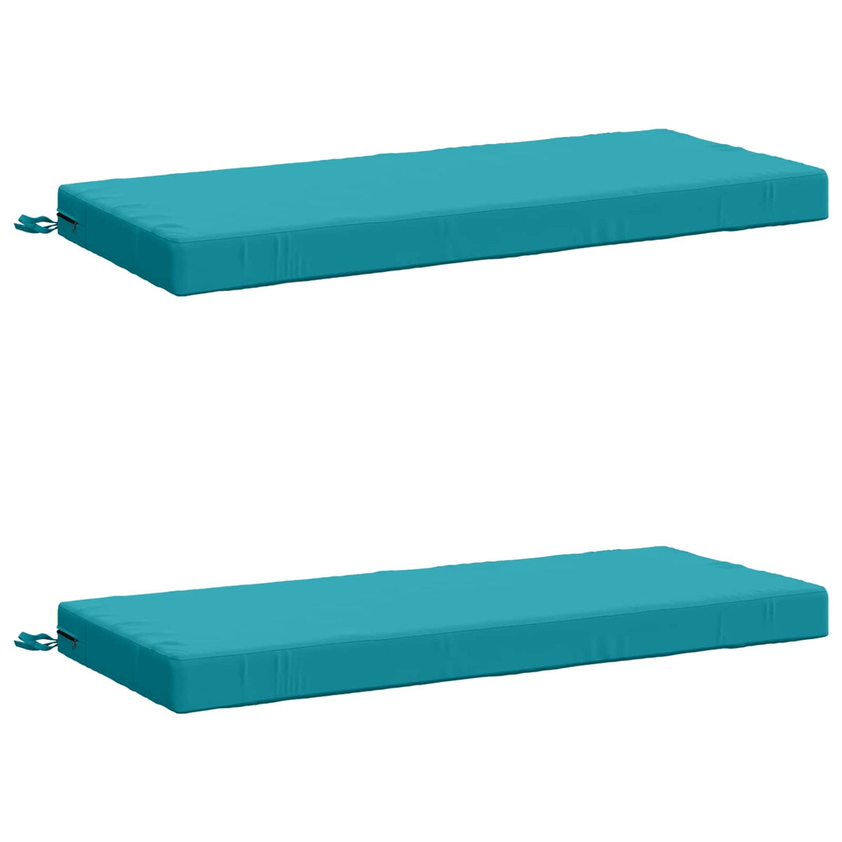 2-delige Bankkussens SOEST 2 st 100% Polyester Turquoise
